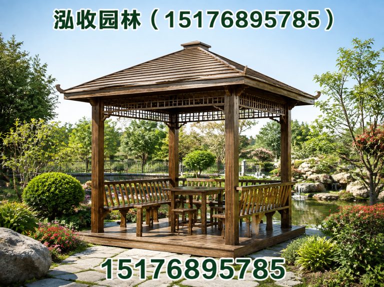 洛阳防腐木凉亭展示图